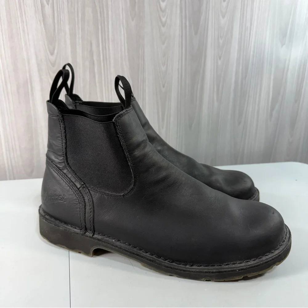 Danner Black Leather Men’s Chelsea Ankle Boot Vibram Sole‎ Comp Toe Sz 14